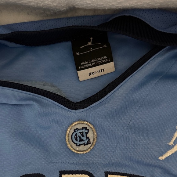 Jordan North Carolina Blue and White Jersey - Picture 2 of 6